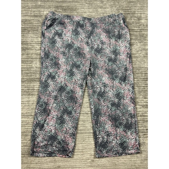 Climate‎ Right Cuddl Duds Pajama Pants Womens 3X Multicolor Pull On Polyester - Picture 1 of 11